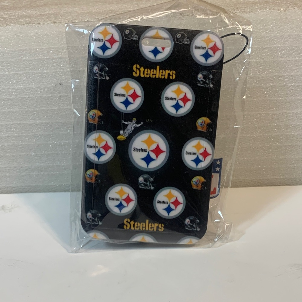 NFL Steelers Football 🏈 Black Key & Card Holder Landyard